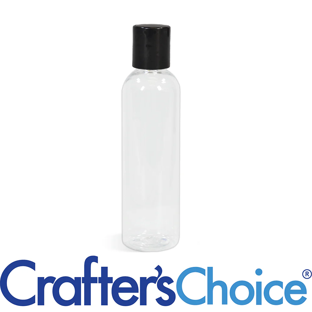 4 oz Clear Bullet w/ Black Disc Top Set - 24/410