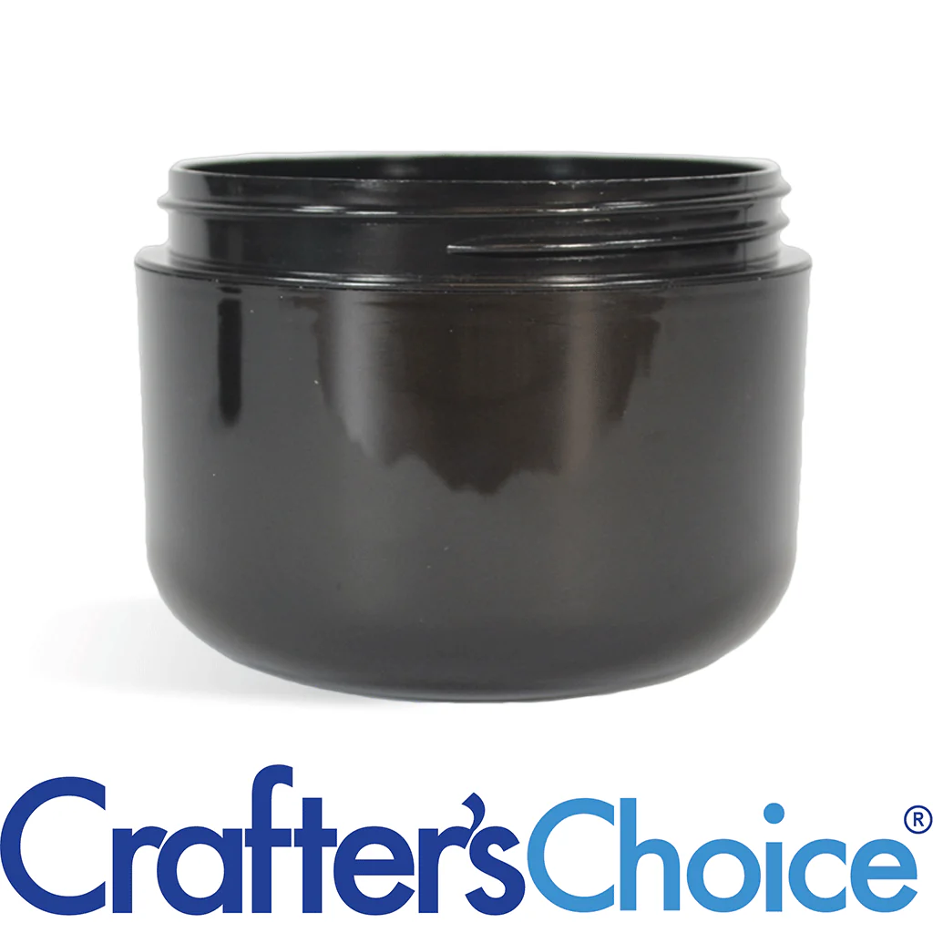 8 oz Black Double Wall Plastic Jar - 89/400