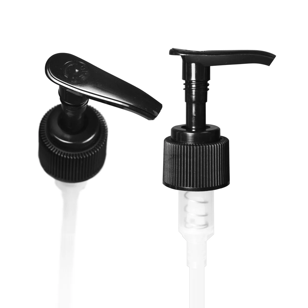 24/410 Black Ribbed SADDLE Pump Top