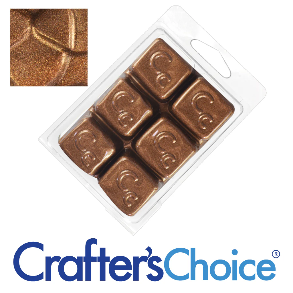 Gingerbread Brown Sparkle Mica Soap Color Blocks